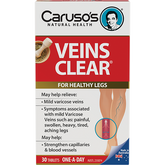 Caruso's Natural Health Veins Clear 30 Tablets